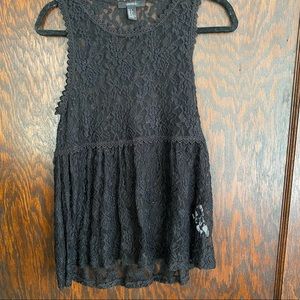 Lacy babydoll tank top